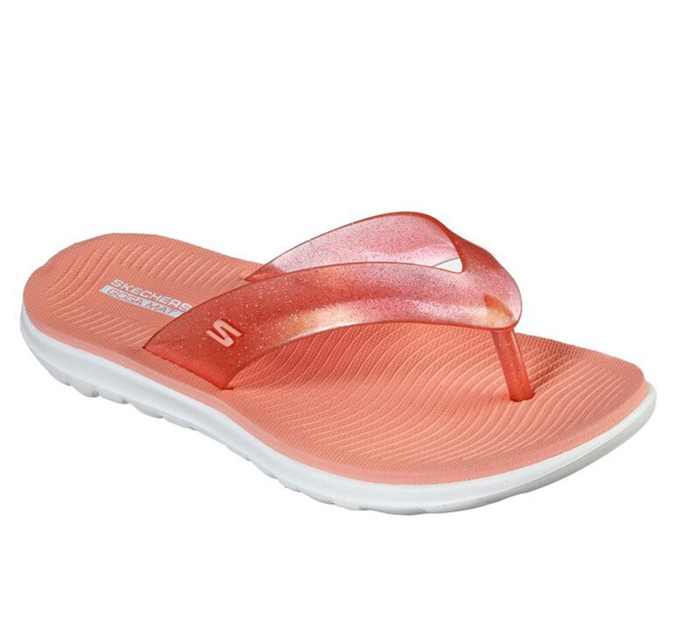 Skechers On The Go Nextwave Ultra - Aruba - Womens Flip Flops Orange [AU-JQ5812]